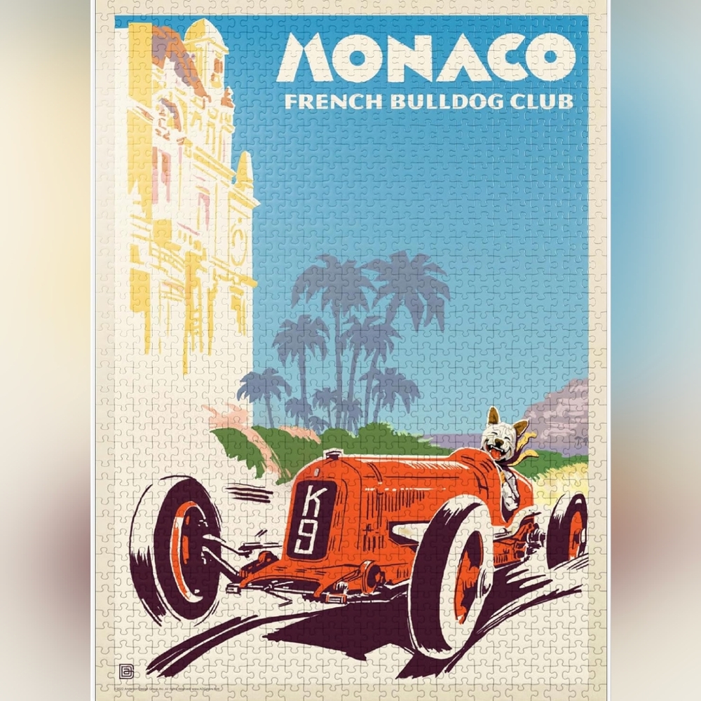 Monaco French Bulldog Club Jigsaw Puzzle
